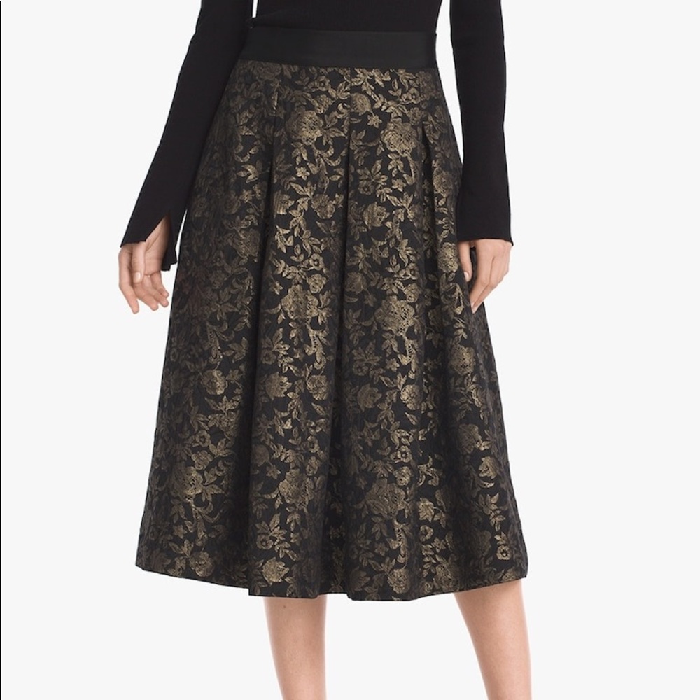 White House Black Market Midi Skirt